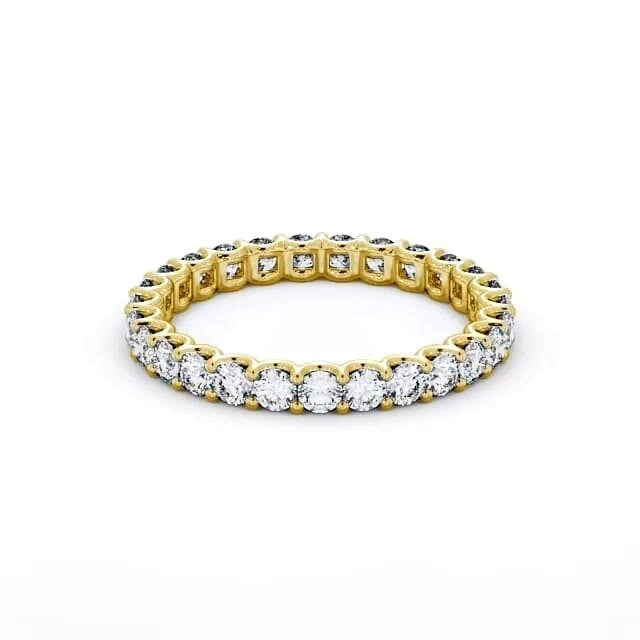 Hazel Full Eternity Round Lab Diamond Sweeping Prongs Ring